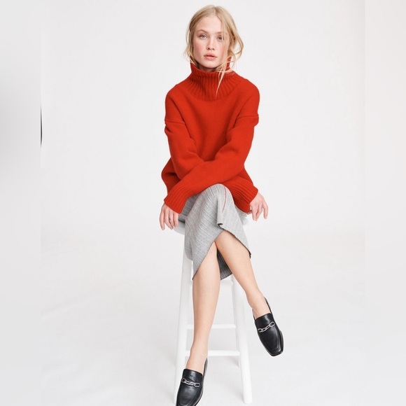 rag & bone Black Leather Loafer with Silver Accent - Picture 2 of 10